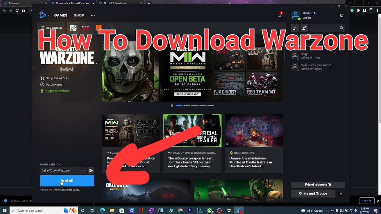 How To download Warzone on PC Laptop 2022 YouTube