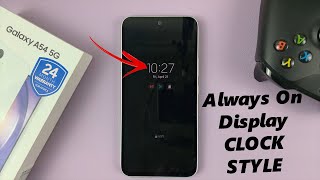 how to change always on display clock style on samsung galaxy a54 5g