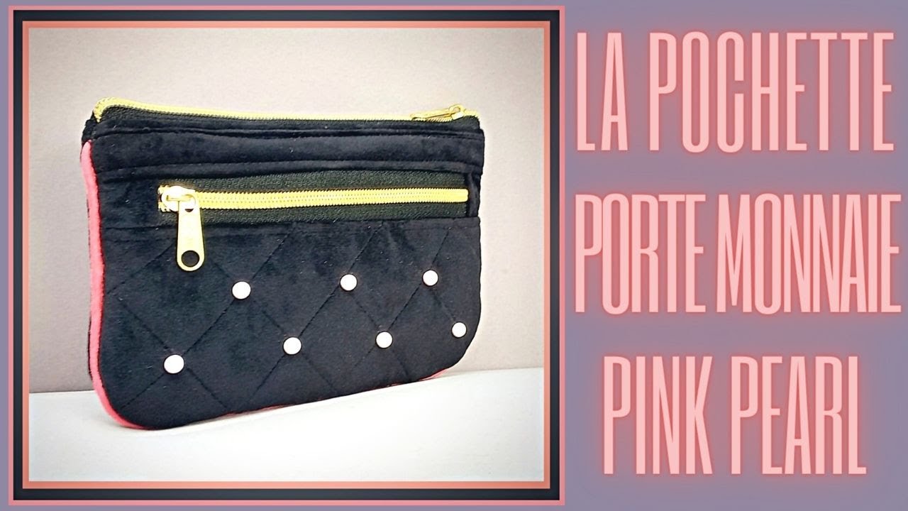 Easy and quick beginner #DIY tutorial: Sew the #PINK PEARL Coin Purse Pouch  🥰 - YouTube
