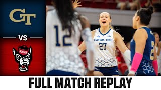 Georgia Tech vs. NC State Full Match Replay | 2025 ACC Volleyball