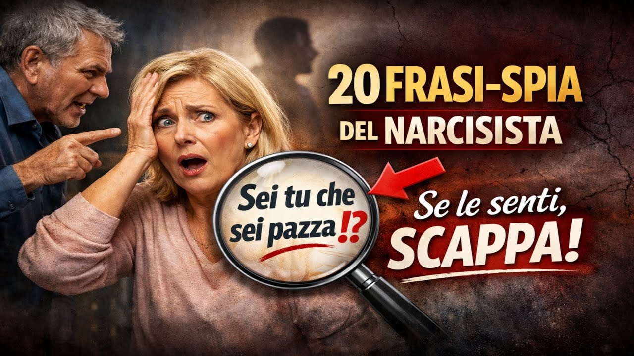 20 FRASI-SPIA DEL NARCISISTA. Se le senti, SCAPPA!