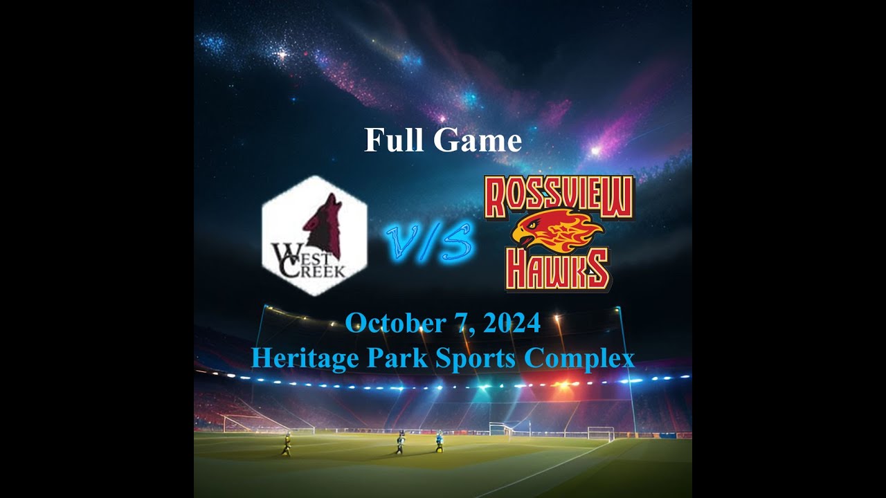 Full game rossview red vs west creek middle school on october 7 2024
