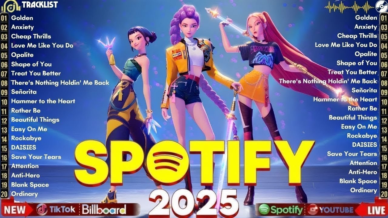 Today's Top Hits 2025 🔥 HUNTRX, Taylor Swift, Shawn Mendes, Shawn Mendes, Shawn Mendes