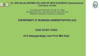 Case study Video |Business Research Methods |snsinstitutions 