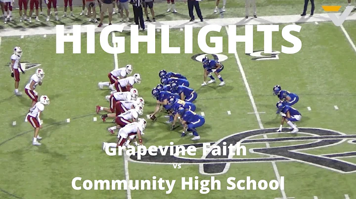 HIGHLIGHTS: Grapevine Faith vs Community // 2020 Football