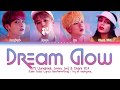 Bts jungkook jimin jin charli xcx  dream glow color coded lyrics hanromeng