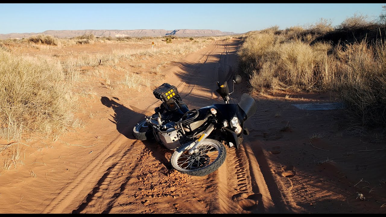 Kawasaki KLR 650 on 80/20 Street Tires vs. 23 Miles of Deep Sand YouTube