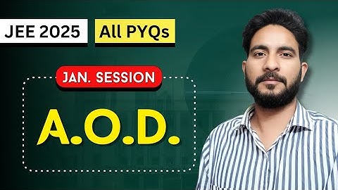 JEE Mains 2025 PYQ - Application of Derivatives AOD | Class 12 | January Attempt Solutions