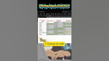 Excel Trick: Fill Empty Cells in Seconds!