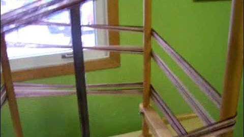 Nancy Today: How to make a loom 6, The backstrap loom (weaving 20) ASMR weaving