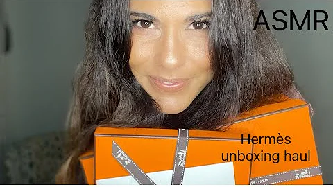 ASMR: Relaxing Hermès unboxing  (whisper)