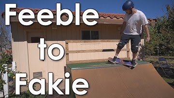 How to Feeble to Fakie (Backside) - Intermediate Mini Ramp Skate Tutorial