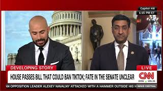 Ro Khanna on CNN Newsroom discussing the bill that could ban TikTok