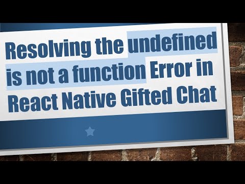 Resolving the undefined