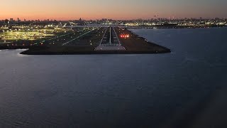 Sunset in New York - KORRY4 - RNAV X rwy 31 LGA (A320 NEO)