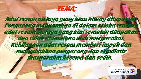 SELOKA KEHILANGAN ADAT MELAYU