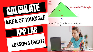 App for Calculating Area Of Triangle (part2) | App Lab |Code.org |LearnCoding |CodingWithJuniors