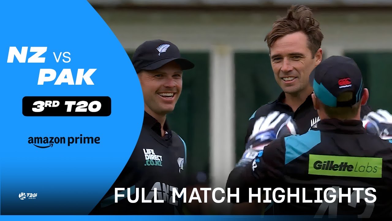 NZ vs PAK 3rd T20I - Cricket Highlights | Prime Video India - YouTube