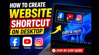 كيفية إنشاء اختصار لموقع ويب على سطح المكتب screenshot 5