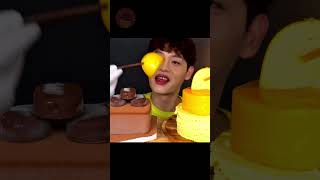 Chocolate Pudding &amp; Mango Mousse! Satisfying BIG BITES ASMR MUKBANG ©️Bonggil