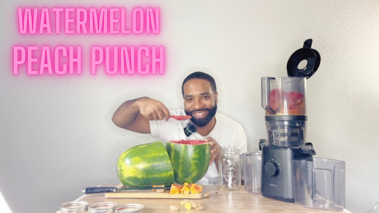 Juicing For Beginners! Watermelon 🍉 Peach 🍑 Punch 🥊 