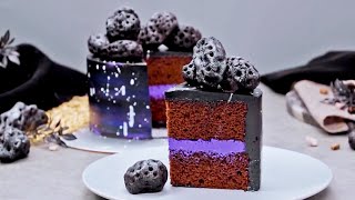 Yummy Cake Recipes | EP 4 | Galaxy Meteorite Cake | How to Airbrush a Cake | Galaxy Cake Design