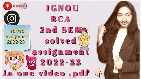 #ignousolvedassignment_2022_23 #bca  2nd sem solved assignement 2022-23 #arpitashilpi #eco02 #pdf