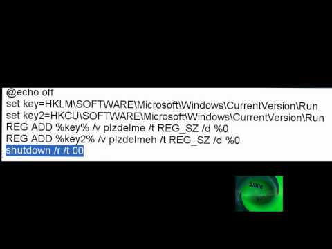 Batch Virus 1 : Reboot at Startup