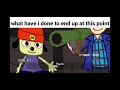 parappa plays funky music  but everytime parapppa is threatened a vine boom sound effect is played