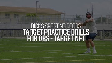 Quarterback Target Practice: Target Net Drill