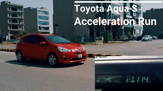 Toyota Aqua Acceleration Run | 0-100