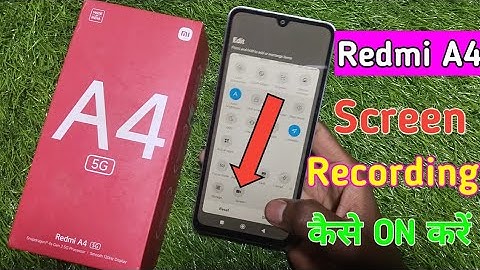 Redmi A4 5g screen recording kaise kare/how to record screen in redmi A4 5g/screen recording setting
