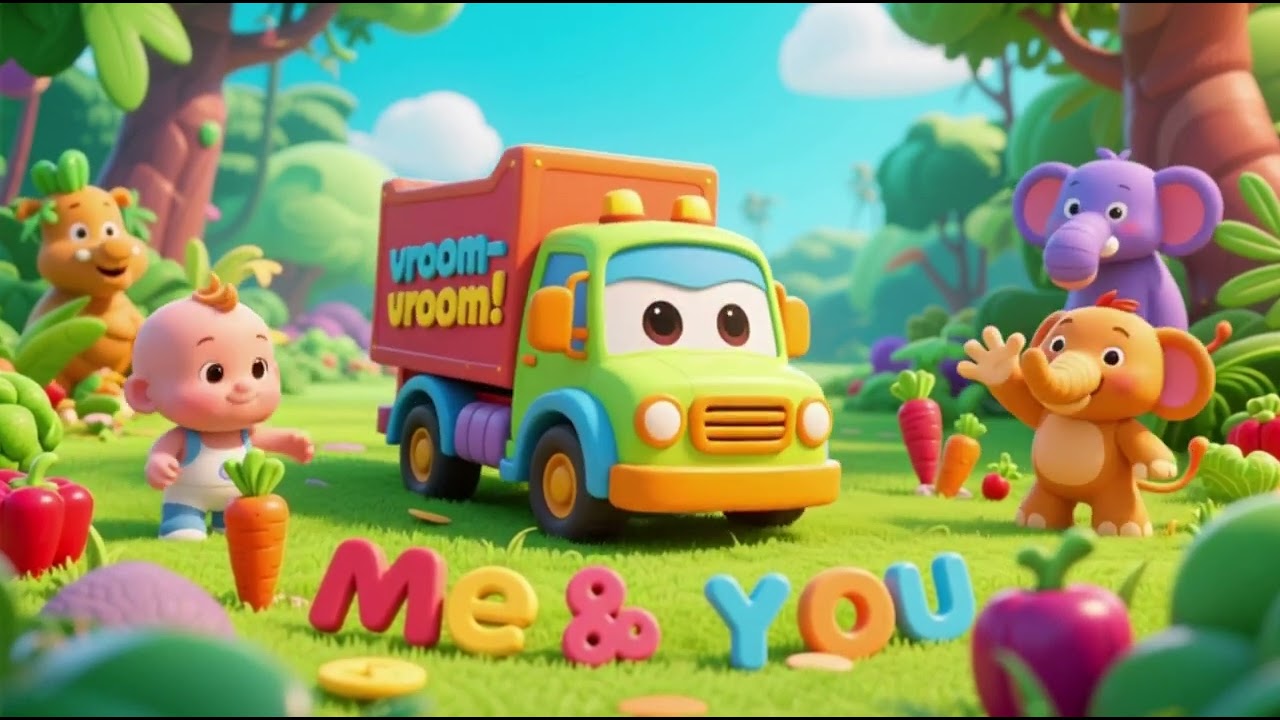 Baby Truck ABC Safari with Alphabet Vegetables | Learn ABCs & Kids Songs