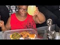 Bastard Bread Collard greens fried chicken mukbang