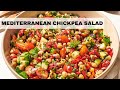Mediterranean chickpea salad recipe  vegan chickpea salad