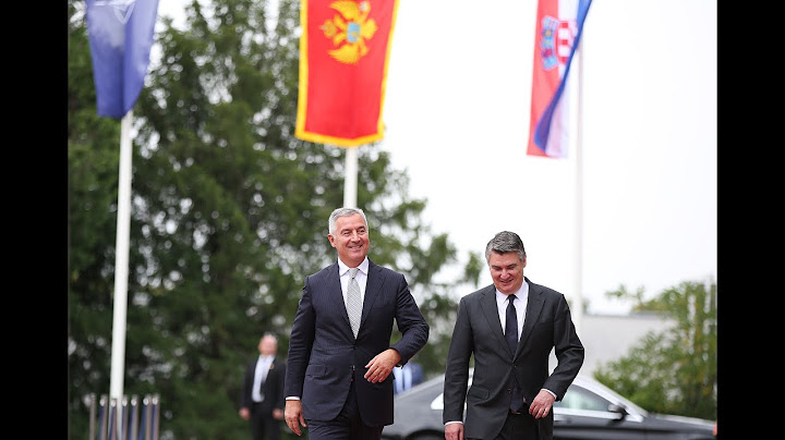 Predsjednik Crne Gore Milo Đukanović doputovao u zvaničnu posjetu Republici Hrvatskoj
