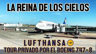 TOUR PRIVADO por el interior del BOEING 7478 de Lufthansa, la reina de los cielos