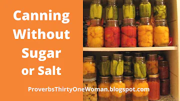 Can you use sugar substitute when canning?