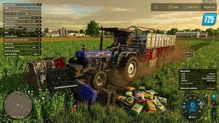 3630+ New Tralla 😅 पलट dita 🤣 सीधा kive करिए hun🤔 #fs25 #PunjabMap #VillageMap  screenshot 5