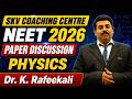 NEET 2026 PHYSICS | Paper Discussion | Answer Key | #neet #neet2026 #physics #education #question
