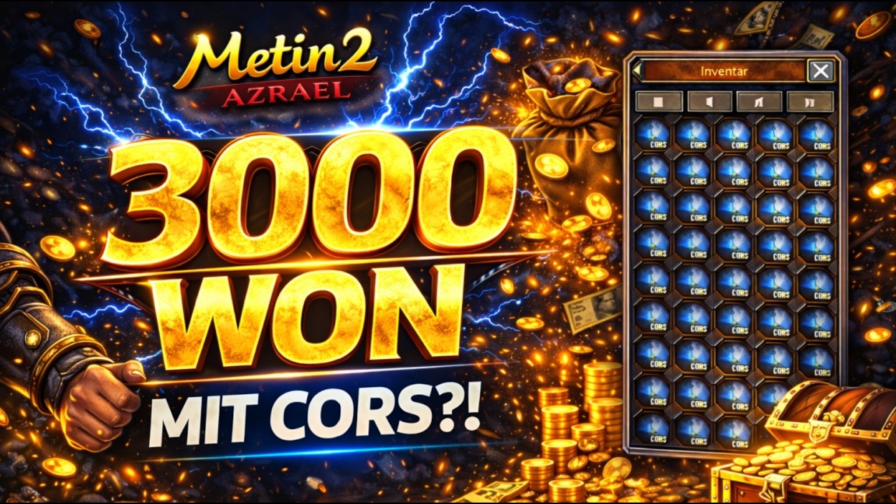 3.000 WON💰 machen | Titangürtel herstellen | 24.000 CORS uvm ✦ Metin2 DE Azrael