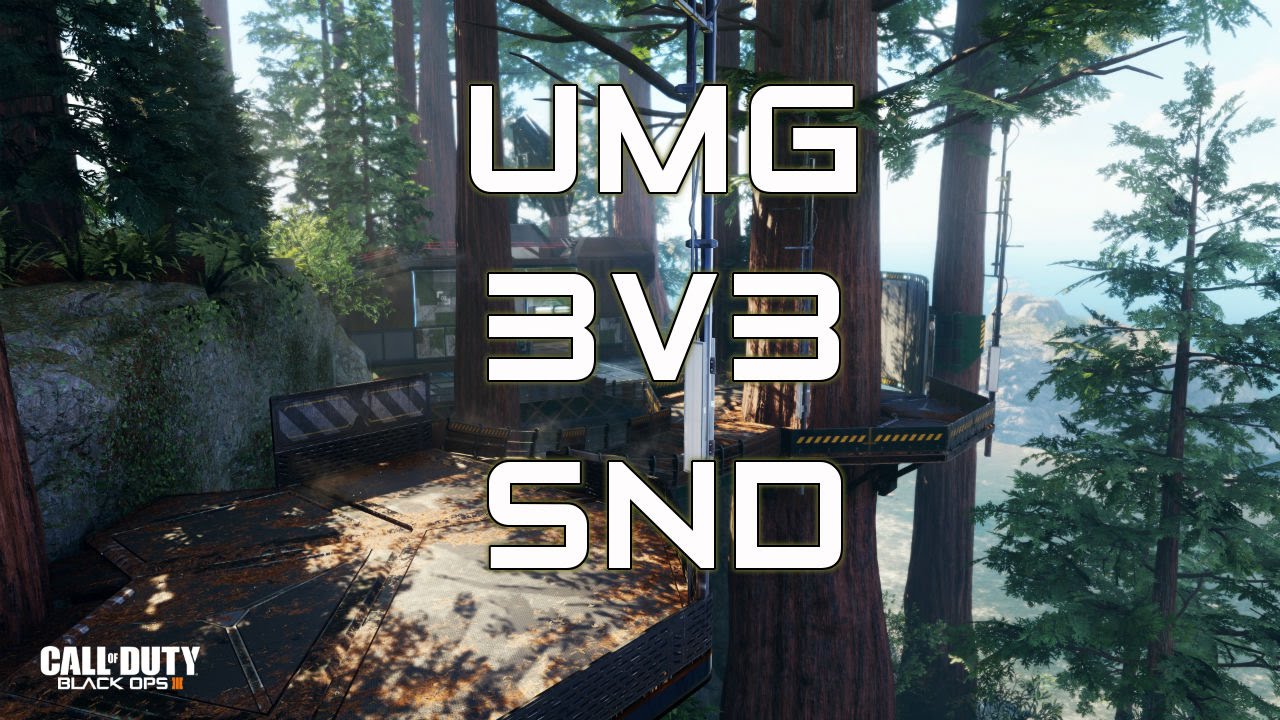 COD Black Ops 3 - UMG 3v3 UMGO Variant Snd Redwood Gameplay (Listen In w/NadeGun)