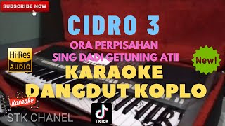 CIDRO 3 (Ora Perpisahan Sing Dadi Getuning ati) KARAOKE DANGDUT KOPLO STK CHANEL