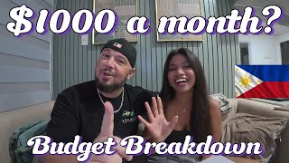Living on $1K in the Philippines. Budget Breakdown🇵🇭