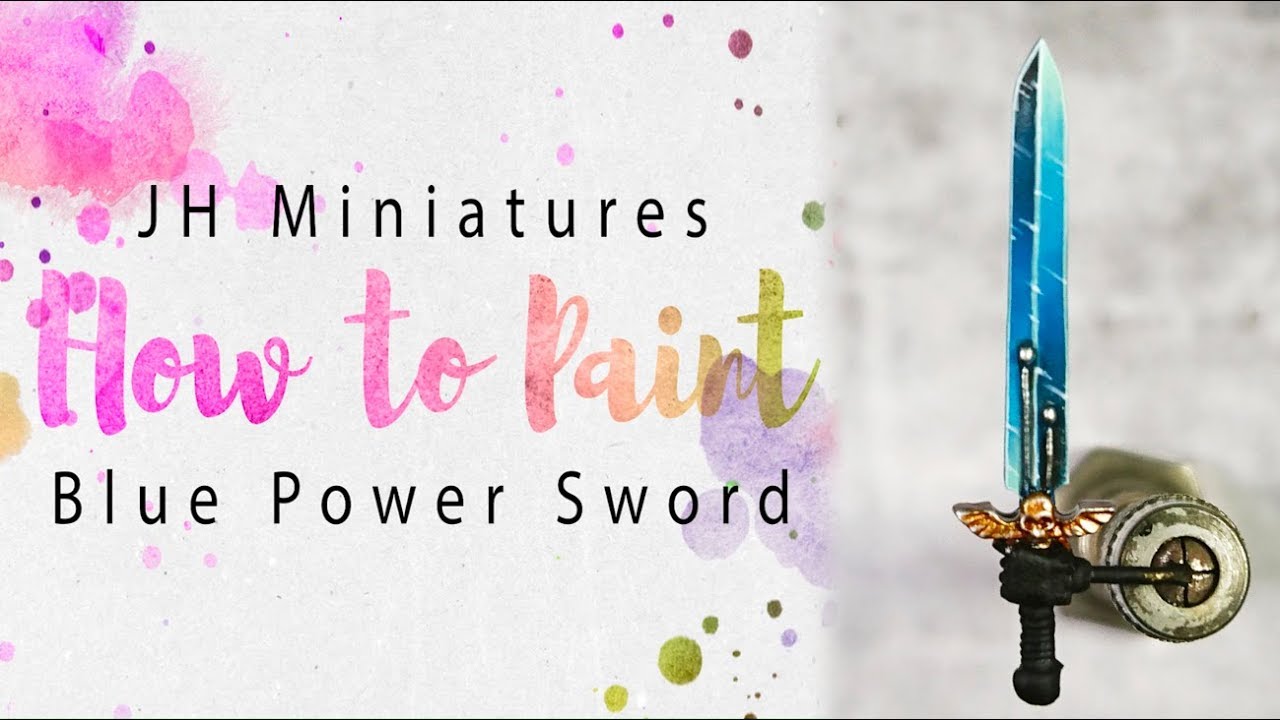 How to Paint Blue Power Sword YouTube