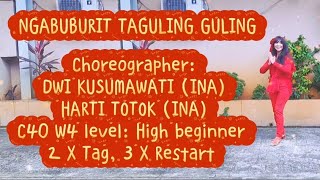 Download Lagu NGABUBURIT TAGULING GULING ll High beginner ll Choreographer: DWI KUSUMAWATI \u0026 HARTI TOTOK (ALL INA) MP3