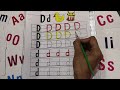 Learn to trace letter D🐤|tracing worksheet for preschool kids| ABCD | @Abcprelearning#abcd #learning