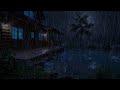 FALL ASLEEP IN MINUTES 😴 Heavy Rain on Traditional House Roof ASMR Sleep Sound