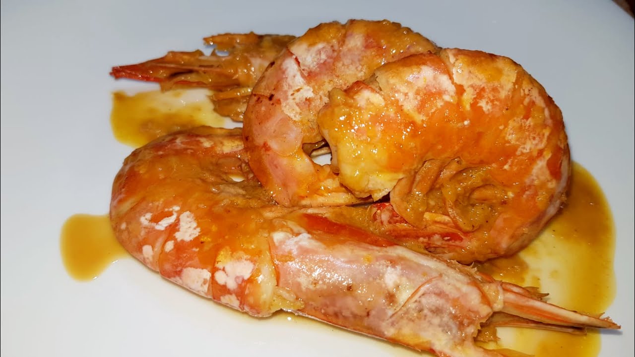 Karkaleca Me Portokall Shrimp With Orange Sauce Gamberi All Arancia Youtube