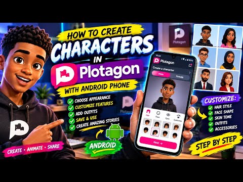 How to Create Characters in Plotagon with android phone 🎭 | Complete Beginner’s Guide | Part 3